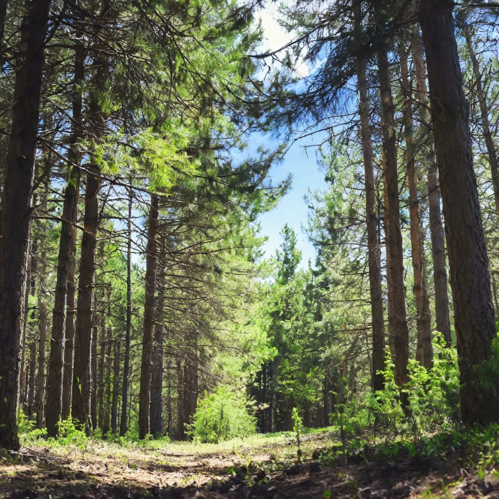 bosco conifere