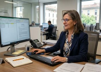 donna in ufficio